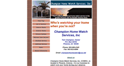 Desktop Screenshot of championhomewatch.com